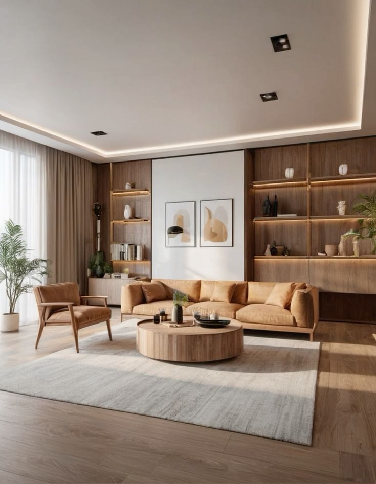 Spacious living room